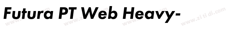 Futura PT Web Heavy字体转换
